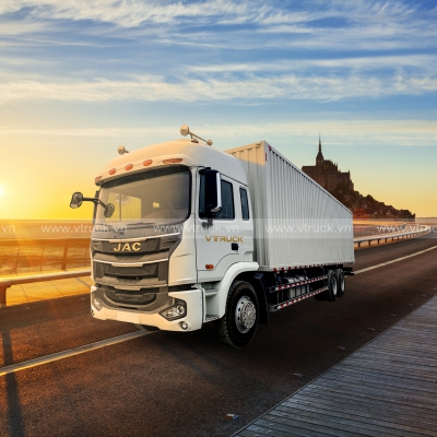 Xe tải JAC A5 6X2 thùng công NK 1CH 9M7