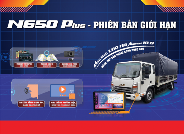 JAC N650 PLUS – PHIÊN BẢN ĐẶC BIỆT – GIÁ KHÔNG ĐỔI