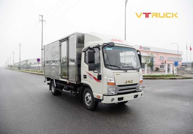 Xe Tải JAC N350S Thùng Kín Bửng Nâng 3T1