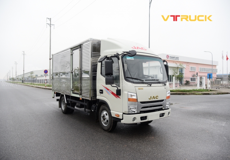 Xe Tải JAC N350S Thùng Kín Bửng Nâng 3T1
