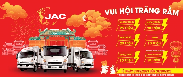 Vui hội trăng rằm, rước ngay khuyến mại xe tải JAC
