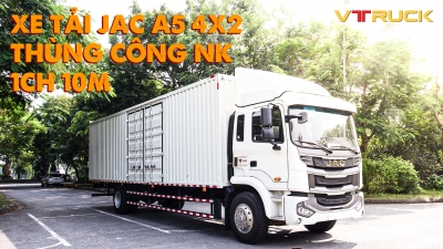 XE TẢI JAC A5 4X2 THÙNG CÔNG NK 1CH 10M