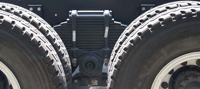Hệ thống treo của xe tải Jac 5 chân giúp xe chịu tải cao
