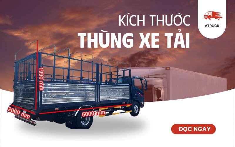 Kích thước thùng xe tải