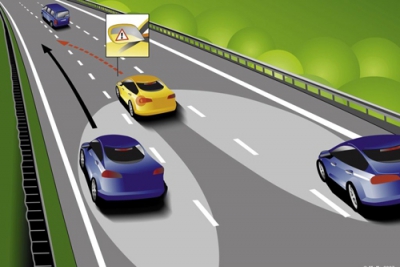 How is it safe to change lanes on a highway?