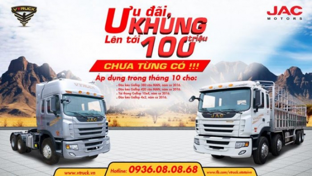 Ưu đãi khủng lên đến 100tr