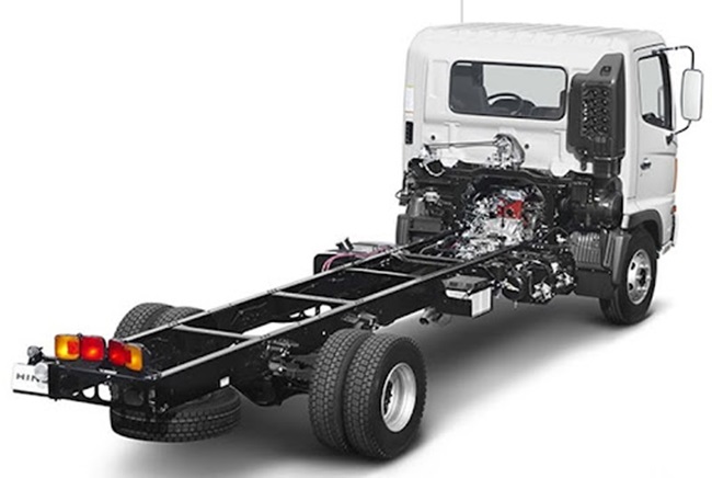 Hình ảnh hệ thống chassis của xe tải