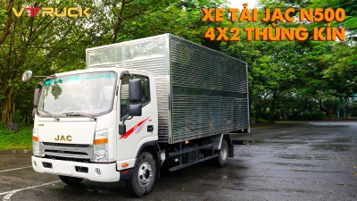 Xe tải JAC N500 4x2 thùng kín